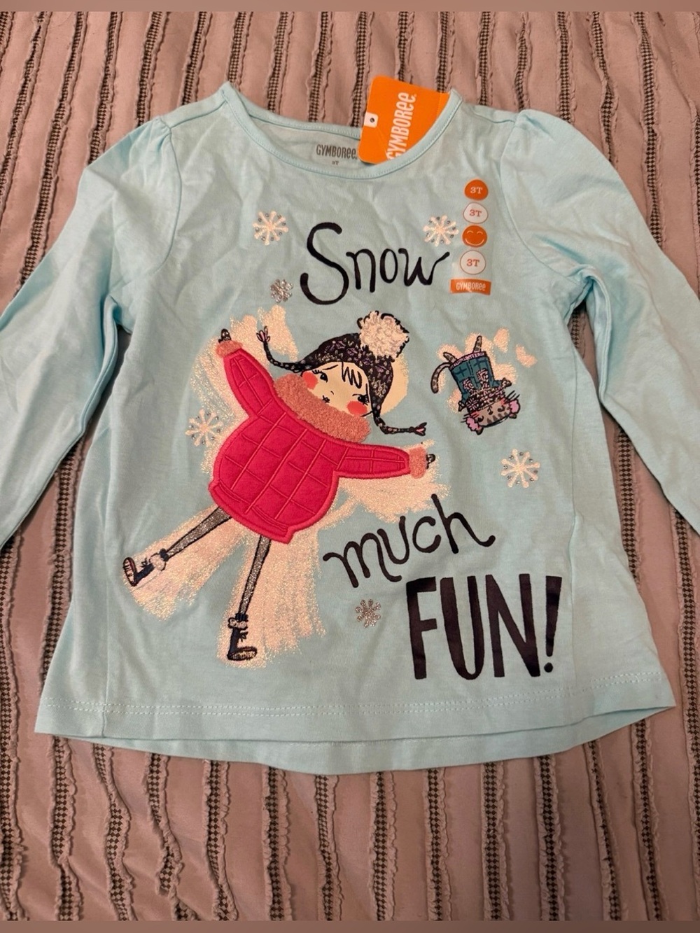 NWT Gymboree snow much fun long sleeve tee, Size 3T